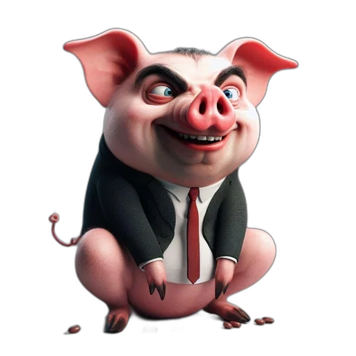 animal, face, concept art, 3d render transparent PNG cut-out