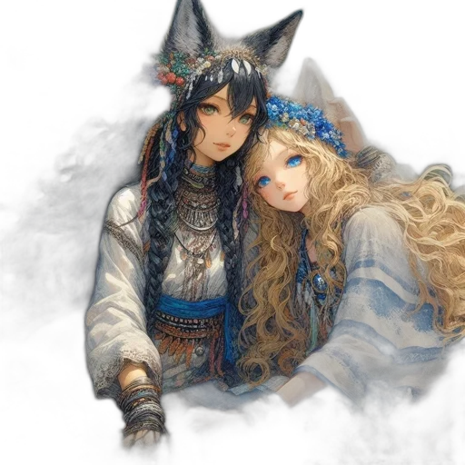 hat, fantasy art, watercolor, concept art transparent PNG cut-out