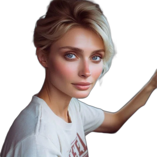 face, hair, crown, jewelry transparent PNG cut-out