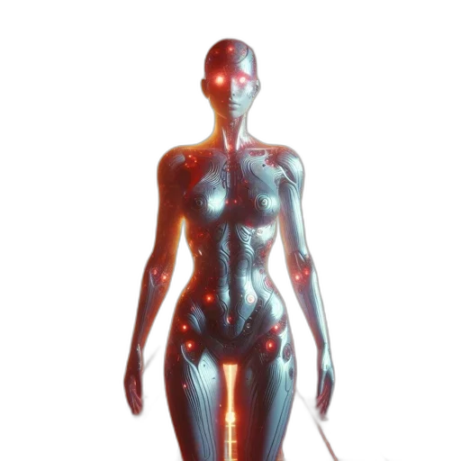 robot, dress, staff, jewelry transparent PNG cut-out