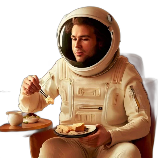 food, robot, jacket, face transparent PNG cut-out