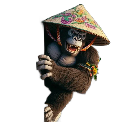 hat, mask, umbrella, staff transparent PNG cut-out