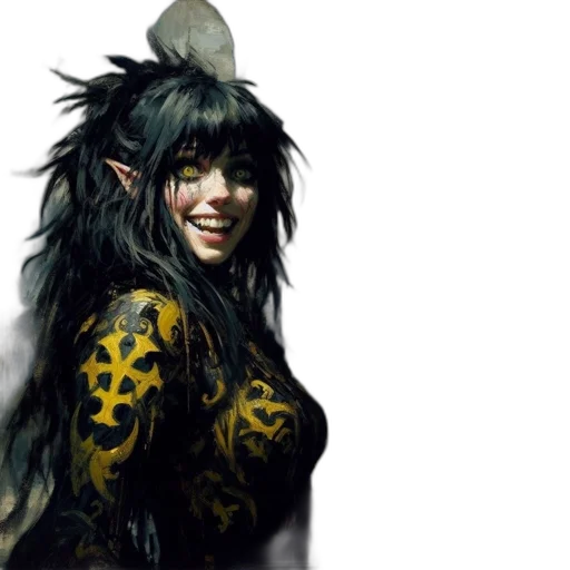 dragon, hair, fantasy art, concept art transparent PNG cut-out