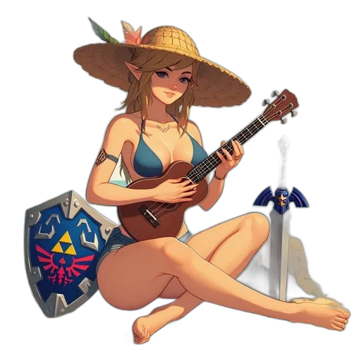 hat, staff, weapon, pixel art transparent PNG cut-out
