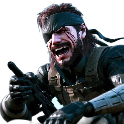 weapon, face, concept art, 3d render transparent PNG cut-out