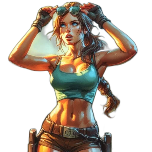 weapon, robot, comic book art, cyberpunk transparent PNG cut-out