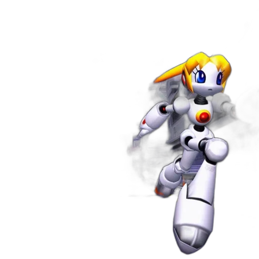 robot, weapon, staff, 3d render transparent PNG cut-out