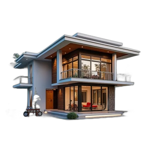 building, furniture, 3d render, photorealistic transparent PNG cut-out
