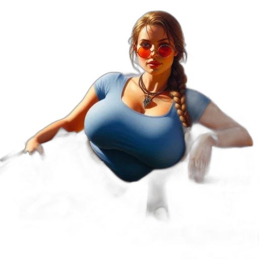 dress, face, concept art, photorealistic transparent PNG cut-out