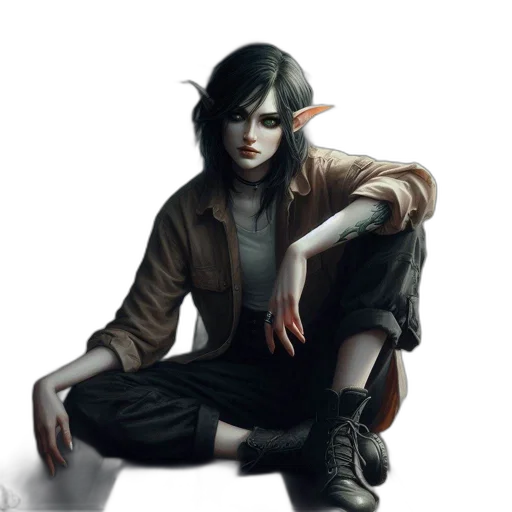 jacket, staff, mask, creature transparent PNG cut-out