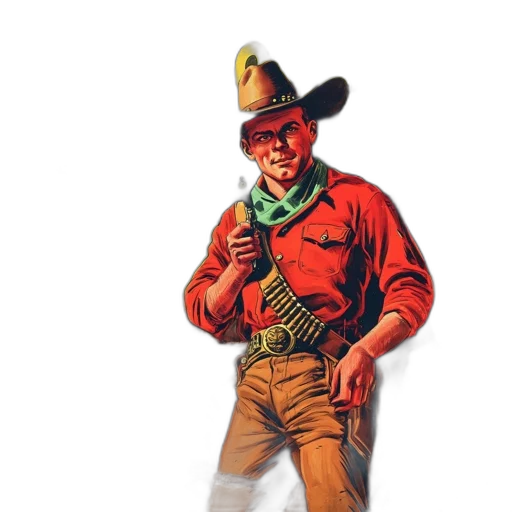 jacket, staff, hat, weapon transparent PNG cut-out