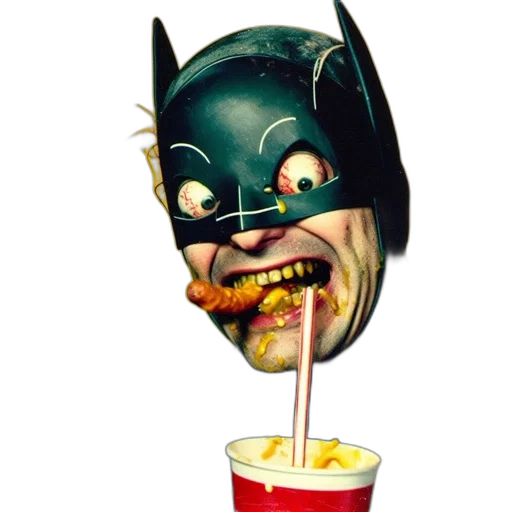 mask, food, face, comic book art transparent PNG cut-out
