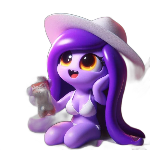 hat, staff, robot, creature transparent PNG cut-out