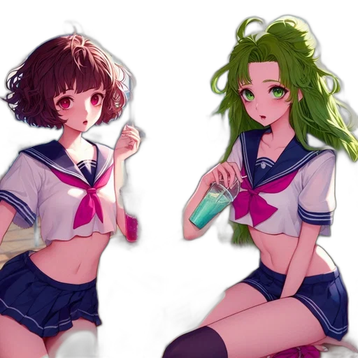 hair, anime, concept art, pixel art transparent PNG cut-out