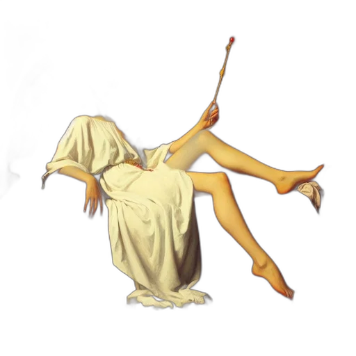 staff, dress, creature, concept art transparent PNG cut-out