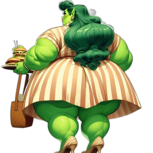 food, dress, creature, staff transparent PNG cut-out