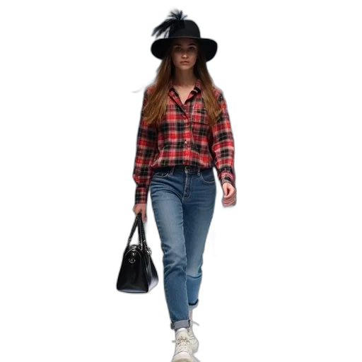 hat, jacket, photorealistic, 3d render transparent PNG cut-out