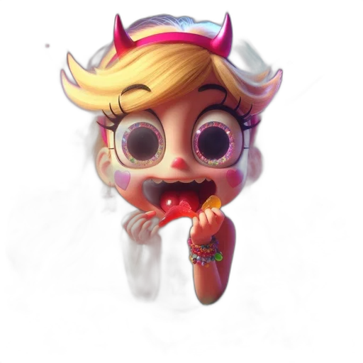 creature, staff, concept art, 3d render transparent PNG cut-out