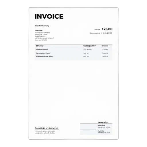 image, professional, invoice, template transparent PNG cut-out