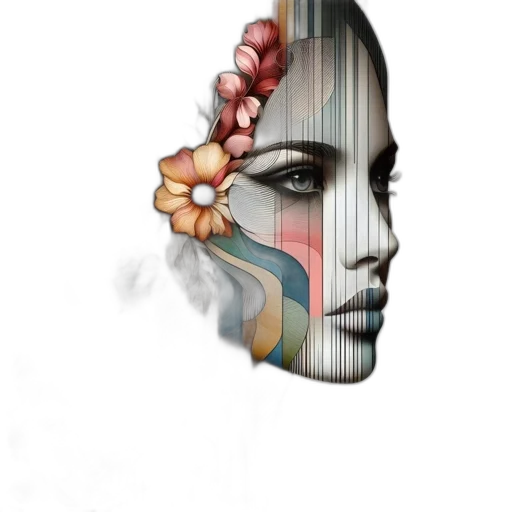 face, mask, crown, jewelry transparent PNG cut-out