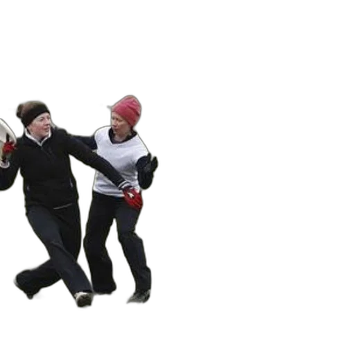 3d render, two, women, play transparent PNG cut-out