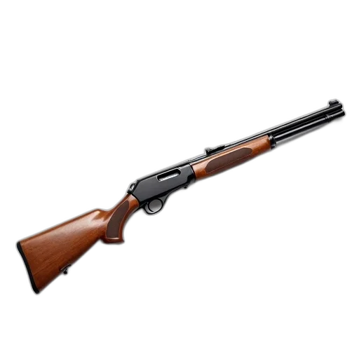 weapon, sleek, black, rifle transparent PNG cut-out