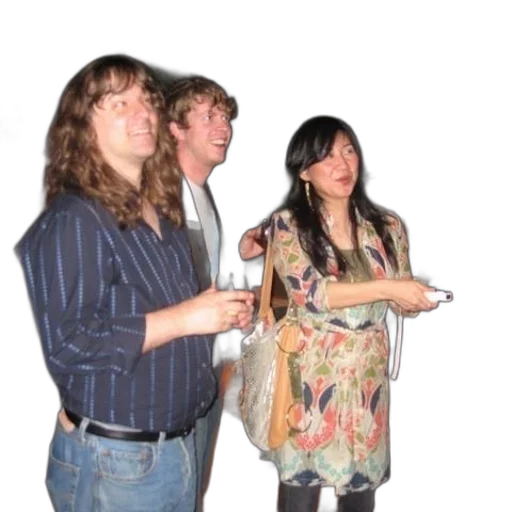 staff, jacket, dress, hair transparent PNG cut-out