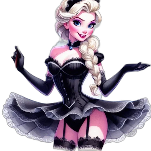 dress, cartoon, fantasy art, concept art transparent PNG cut-out
