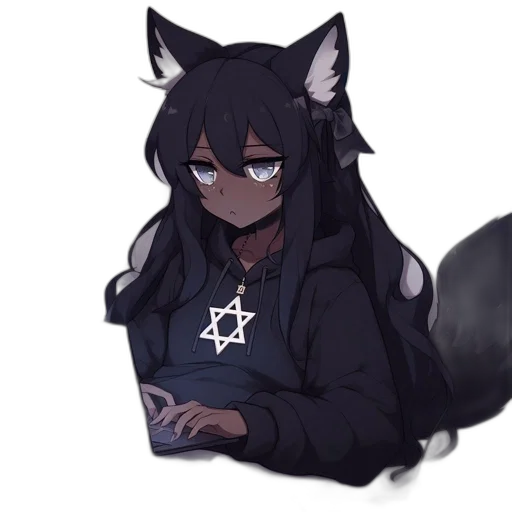 staff, creature, animal, anime transparent PNG cut-out