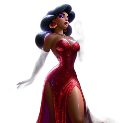 dress, concept art, 3d render, comic book art transparent PNG cut-out