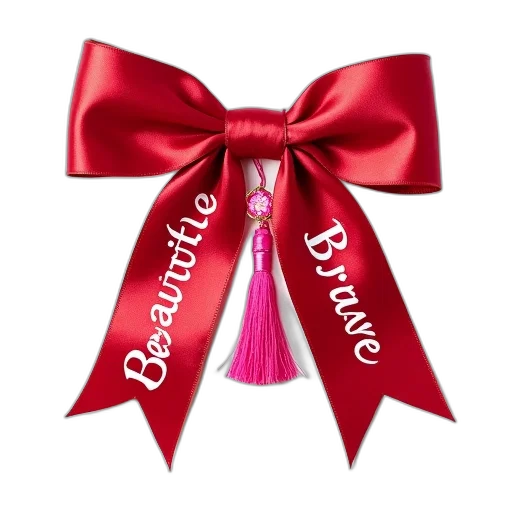 staff, close-up, red, satin transparent PNG cut-out