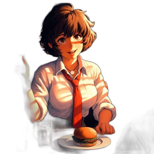 food, staff, face, dress transparent PNG cut-out