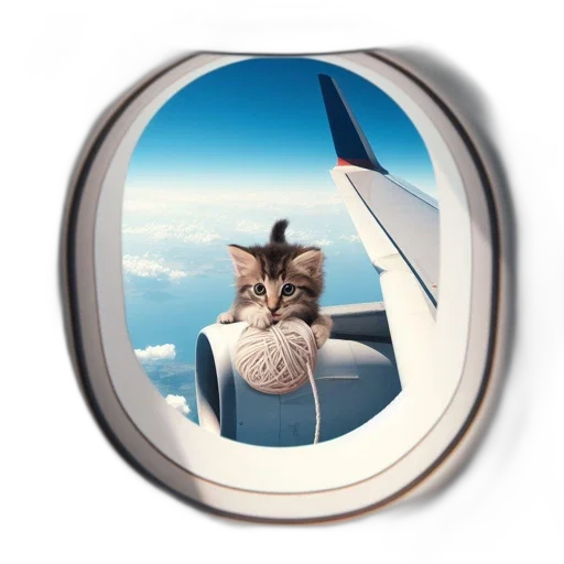 animal, photorealistic, kitten, rests transparent PNG cut-out