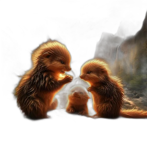 concept art, fantasy art, photorealistic, oil painting transparent PNG cut-out