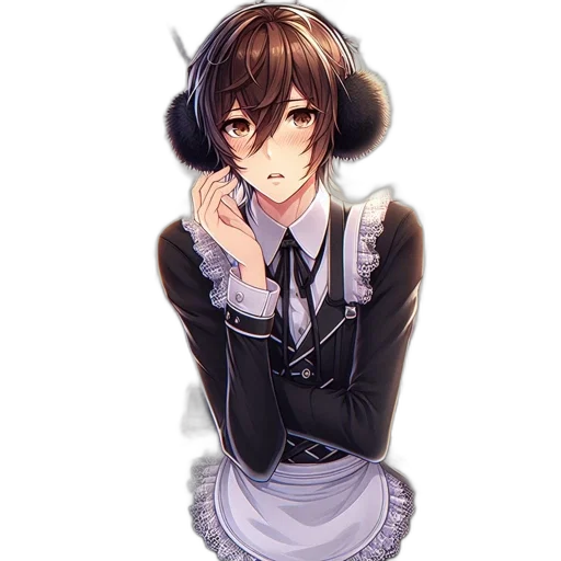 staff, dress, jacket, face transparent PNG cut-out