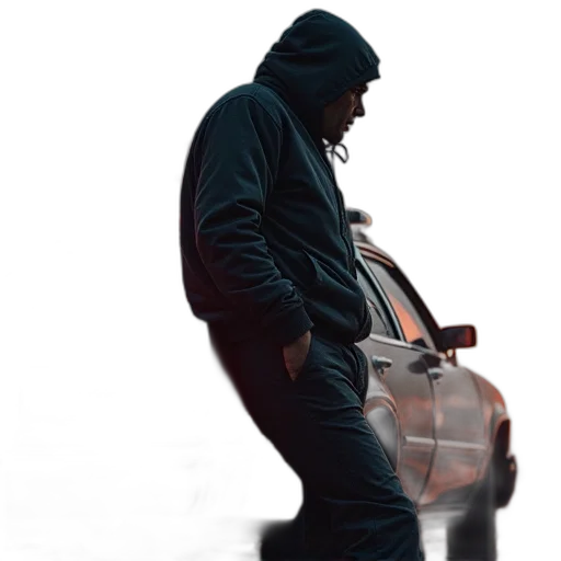 jacket, car, weapon, concept art transparent PNG cut-out