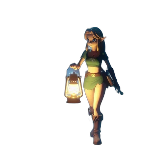 staff, bottle, weapon, dress transparent PNG cut-out