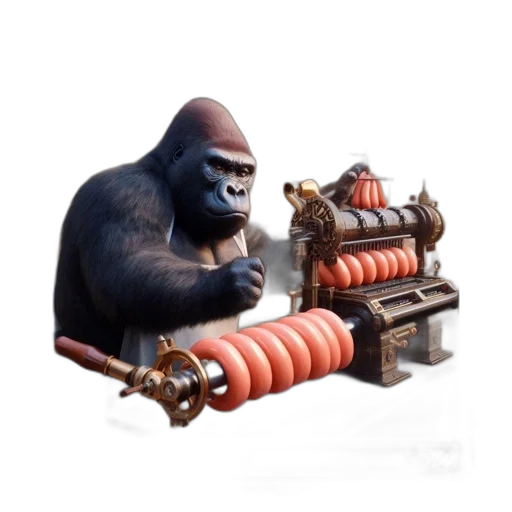 weapon, animal, staff, robot transparent PNG cut-out