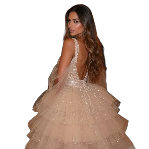 dress, hair, ciara, attends transparent PNG cut-out