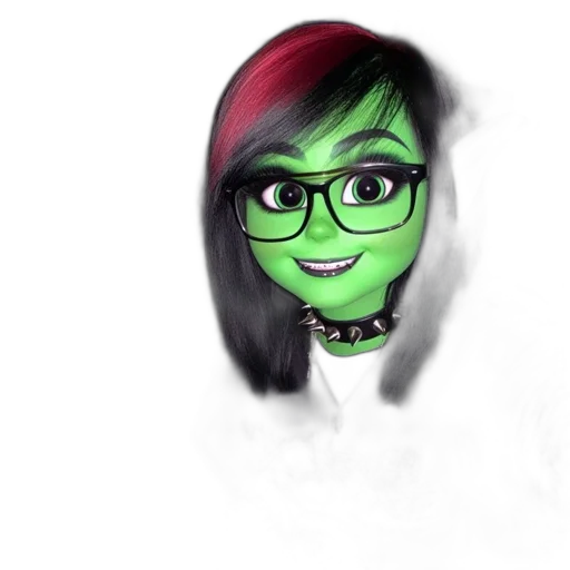 face, staff, mask, creature transparent PNG cut-out