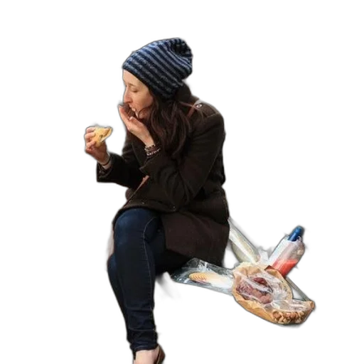 food, hat, shoes, staff transparent PNG cut-out