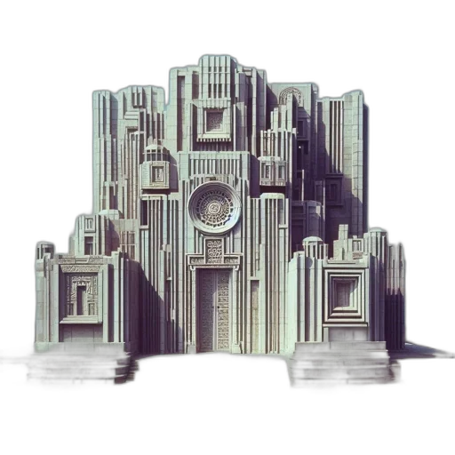 building, robot, furniture, crown transparent PNG cut-out