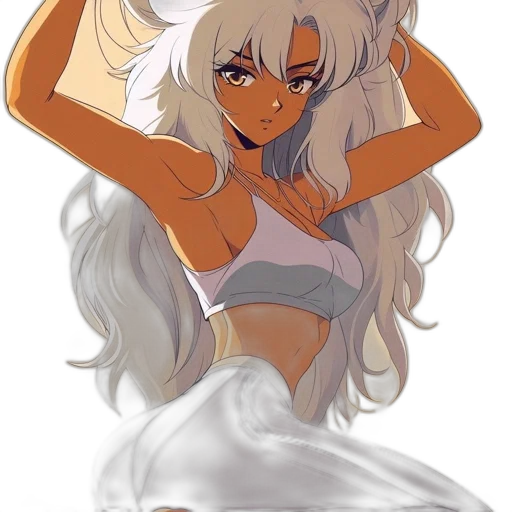 hair, anime, cartoon, watercolor transparent PNG cut-out