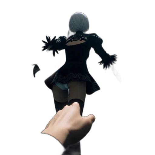 weapon, dress, mask, staff transparent PNG cut-out