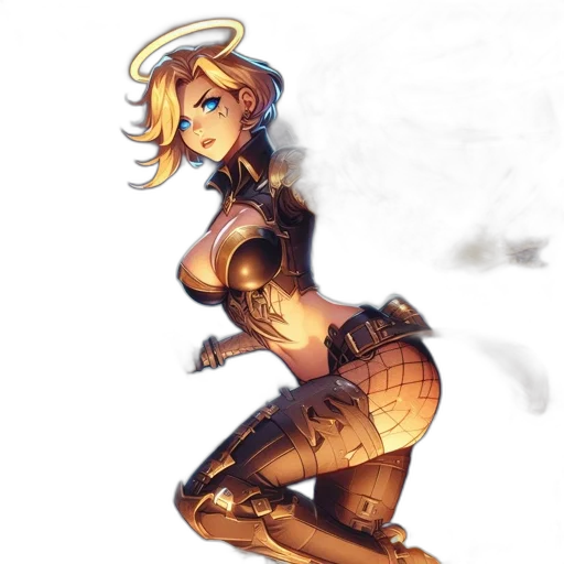 robot, dress, concept art, fantasy art transparent PNG cut-out