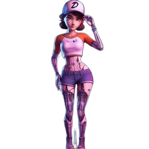 robot, dress, staff, hat transparent PNG cut-out