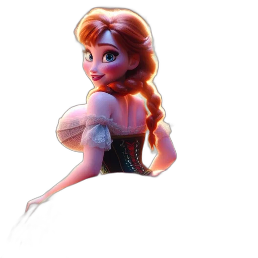 dress, crown, face, concept art transparent PNG cut-out