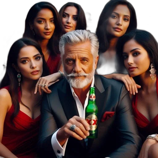jewelry, fire, older, man transparent PNG cut-out