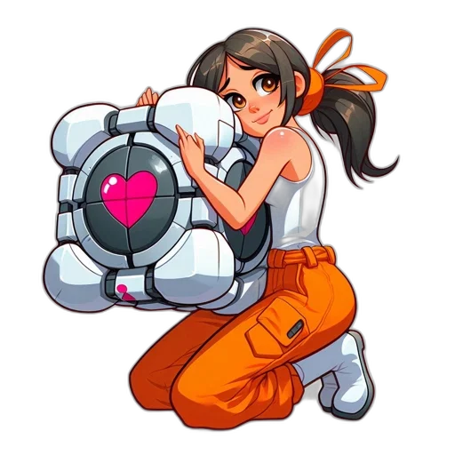 robot, weapon, staff, jacket transparent PNG cut-out