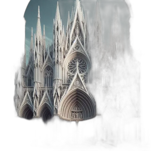 crown, building, concept art, fantasy art transparent PNG cut-out